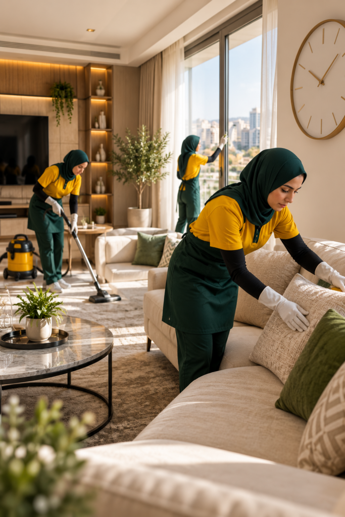 كيف تختارين عدد ساعات عاملات تنظيف بالساعة؟
